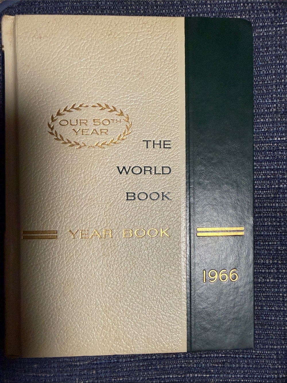 The World Book 1966 Year Book - Two-Tone Cover